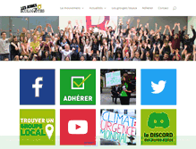 Tablet Screenshot of jeunes-ecologistes.org